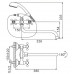 Смеситель для ванны Frap H19 F2619-2