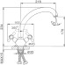 Смеситель для кухни Frap H732 F42732-B