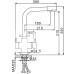 Смеситель для кухни Frap H52 F4352-24 молочный