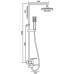 Душевая стойка Frap F2415-2