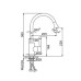 Смеситель для кухни Frap H52 F4152