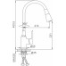 Смеситель для кухни Frap H17-6 F4417-6