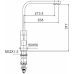 Смеситель для кухни Frap H802-6 F43802-6