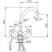 Смеситель для кухни Frap H12 F4012-2