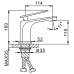Смеситель для раковины Frap H58 F1058