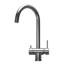 Смеситель для кухни Granula Kitchen space KS-7104 сталь сатин