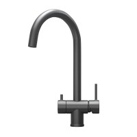 Смеситель для кухни Granula Kitchen space KS-7104 графит матовый