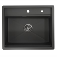Кухонная мойка Granula Kitchen Space 60х51 KS-6051 черный матовый