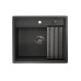 Кухонная мойка Granula Kitchen Space 60х51 KS-6051 черный матовый