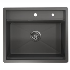 Кухонная мойка Granula Kitchen Space 60х51 KS-6051 графит матовый