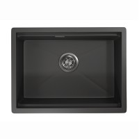 Кухонная мойка Granula Kitchen Space 60х44.5 KS-6045U черный матовый