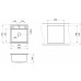 Кухонная мойка Granula Kitchen Space 50х51 KS-5002 шварц