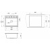 Кухонная мойка Granula Kitchen Space 60х51 KS-6003 черный