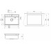 Кухонная мойка Granula Kitchen Space 73х51 KS-7301 арктик
