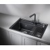 Кухонная мойка Granula Kitchen Space 73х51 KS-7302 черный