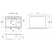 Кухонная мойка Granula Kitchen Space 73х51 KS-7302 черный