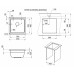 Кухонная мойка Granula Kitchen Space 45х45 KS-4501U шварц