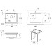 Кухонная мойка Granula Kitchen Space 55х45 KS-5501U шварц