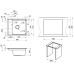 Кухонная мойка Granula Kitchen Space 60х51 KS-6004 арктик