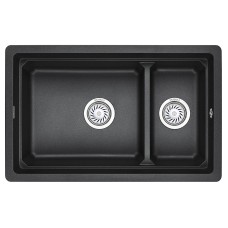 Кухонная мойка Granula Kitchen Space 73х45.5 KS-7304U черный