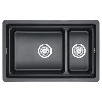 Кухонная мойка Granula Kitchen Space 73х45.5 KS-7304U шварц