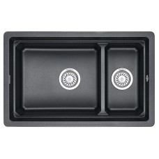 Кухонная мойка Granula Kitchen Space 73х45.5 KS-7304U шварц
