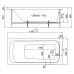Акриловая ванна 1ACReal Gamma 169х69