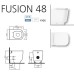 Приставной унитаз Hatria Fusion 48 YXZK без сиденья