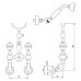 Смеситель Migliore Cristalia ML.CRS-3746 Br для ванны