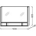 Зеркало для ванной Jacob Delafon Terrace 100 EB1182