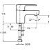 Смеситель Jacob Delafon July E16027-4ND-CP для раковины