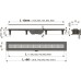 Трап для душа AlcaPlast Simple APZ10-650 с решеткой