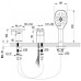 Смеситель для ванны Lemark Shift LM4347C