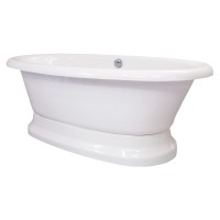 Ванна из литьевого мрамора Marmo Bagno Аззуро 180х90 на подиуме