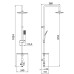 Душевая стойка Lemark LM8804C