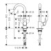 Смеситель для кухни Hansgrohe Logis 71835000