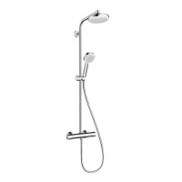 Душевая стойка Hansgrohe Crometta 160 1 Jet 27264400 белый хром