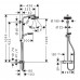 Душевая стойка Hansgrohe Crometta 160 1 Jet 27264400 белый хром