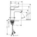 Смеситель для раковины Hansgrohe Metris 31084000