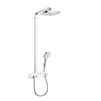 Душевая стойка Hansgrohe Raindance Select E 300 2jet Showerpipe 27126400 белый хром