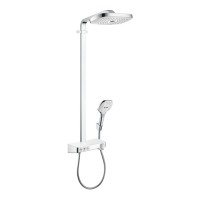 Душевая стойка Hansgrohe Raindance Select E 300 3jet Showerpipe 27127400 белый хром