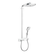 Душевая стойка Hansgrohe Raindance Select E 300 3jet Showerpipe 27127400 белый хром