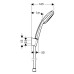 Душевая лейка Hansgrohe Croma 100 Vario/Porter'S 27594000