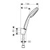 Душевая лейка Hansgrohe Croma 100 Multi/Porter'S 27595000