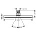 Верхний душ Hansgrohe Raindance S240 1jet PowderRain 27623000