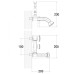 Смеситель для ванны Lemark Jasmine LM6612B