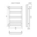 Электрический полотенцесушитель Lemark Linara П10 LM04810E 500x800, левый/правый