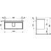 Тумба под раковину Laufen Base 100 4.0245.2.110.261.1 белый глянцевый