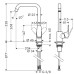 Смеситель для кухни Hansgrohe Focus 31820670