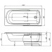 Акриловая ванна Aquanet Extra 150х70